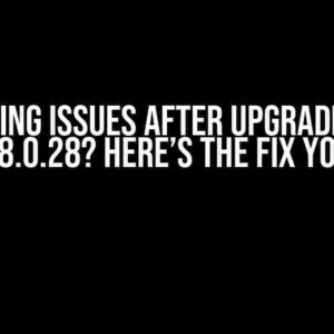 Indexing Issues after Upgrading to MySQL 8.0.28? Here’s the Fix You Need!